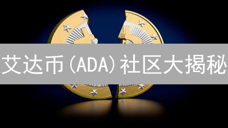 艾达币(ADA)社区大揭秘：追踪动态，把握先机！🚀
