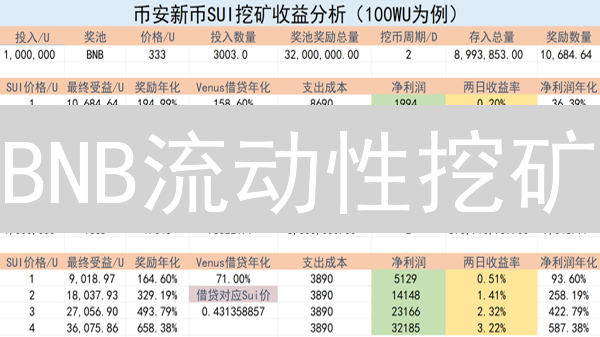 BNB流动性挖矿：收益预测与风险全面评估